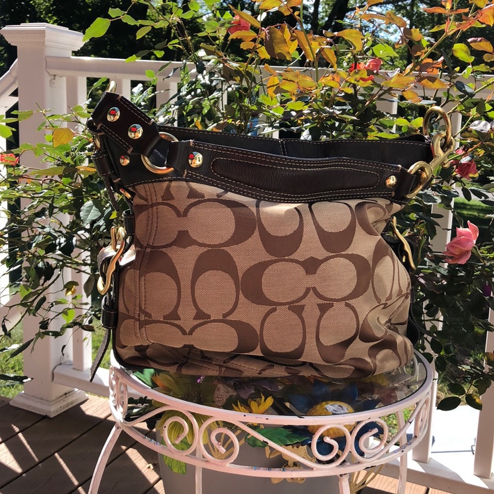 Coach Bag tan and brown